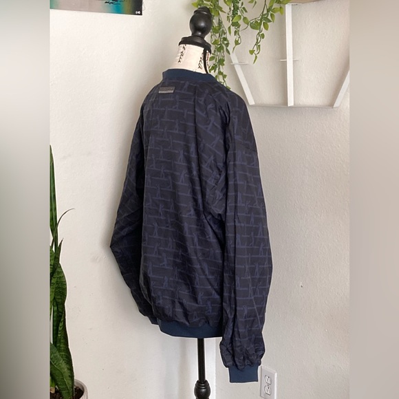 Forrester Golfing V-neck Pull Over Windbreaker Navy blue size: XL - Picture 4 of 5